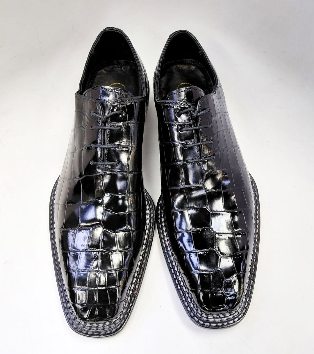 Maurice Philadelphia Custom Made Alligator Oxford - Black