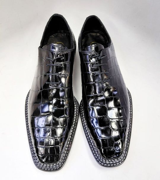 Maurice Philadelphia Custom Made Alligator Oxford - Black