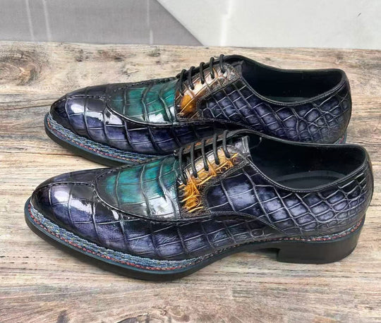 Maurice Regent Alligator Oxford - Grey