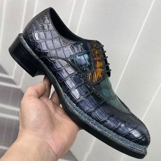 Maurice Regent Alligator Oxford - Grey
