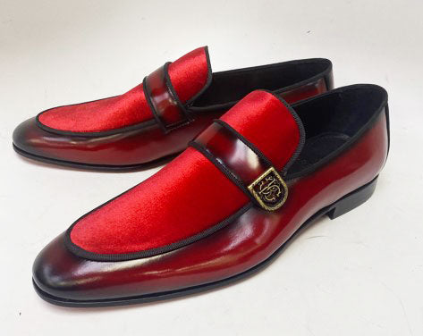 C Collection Leather Loafer - Red
