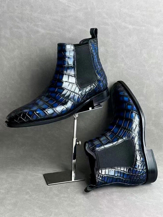 Maurice San Antonio Alligator Boot - Navy