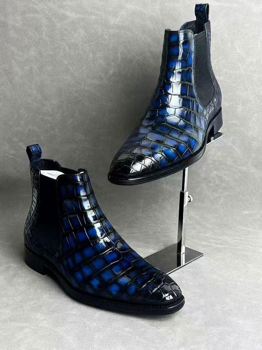Maurice San Antonio Alligator Boot - Navy