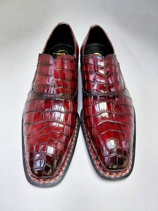 Maurice San Francisco Custom Made Alligator Shoe - Burgundy