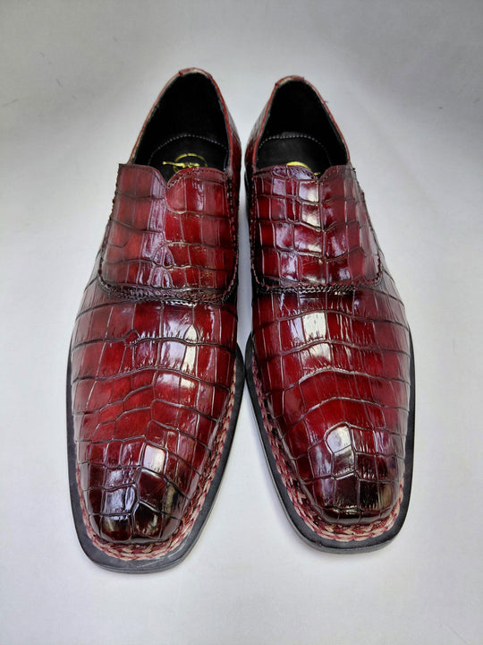 Maurice San Francisco Custom Made Alligator Shoe - Burgundy