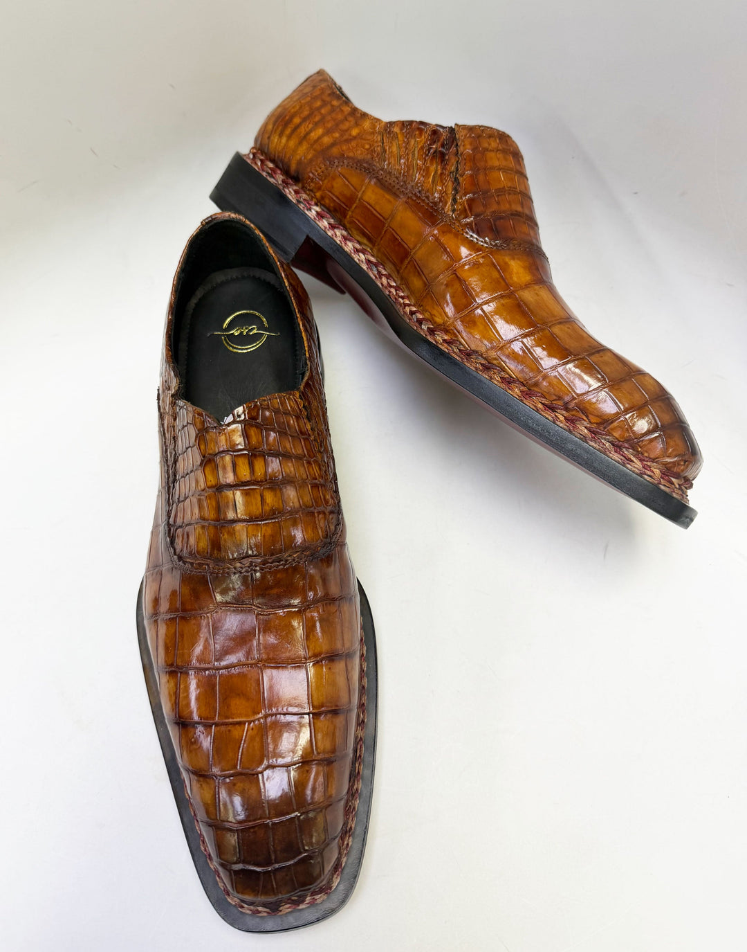 Maurice San Francisco Custom Made Alligator Shoe - Cognac