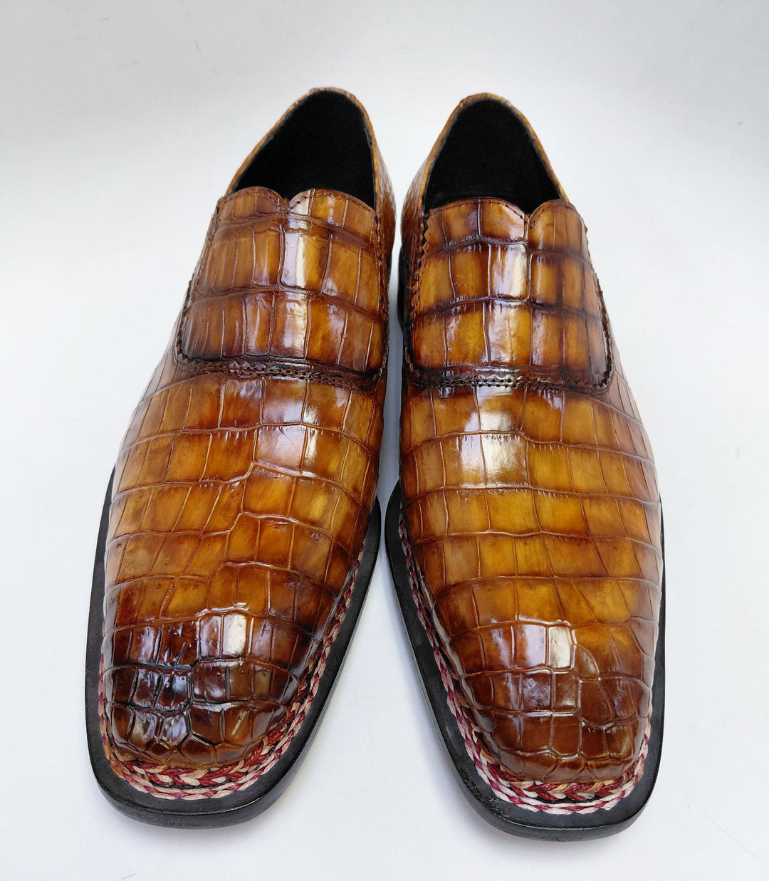 Maurice San Francisco Custom Made Alligator Shoe - Cognac