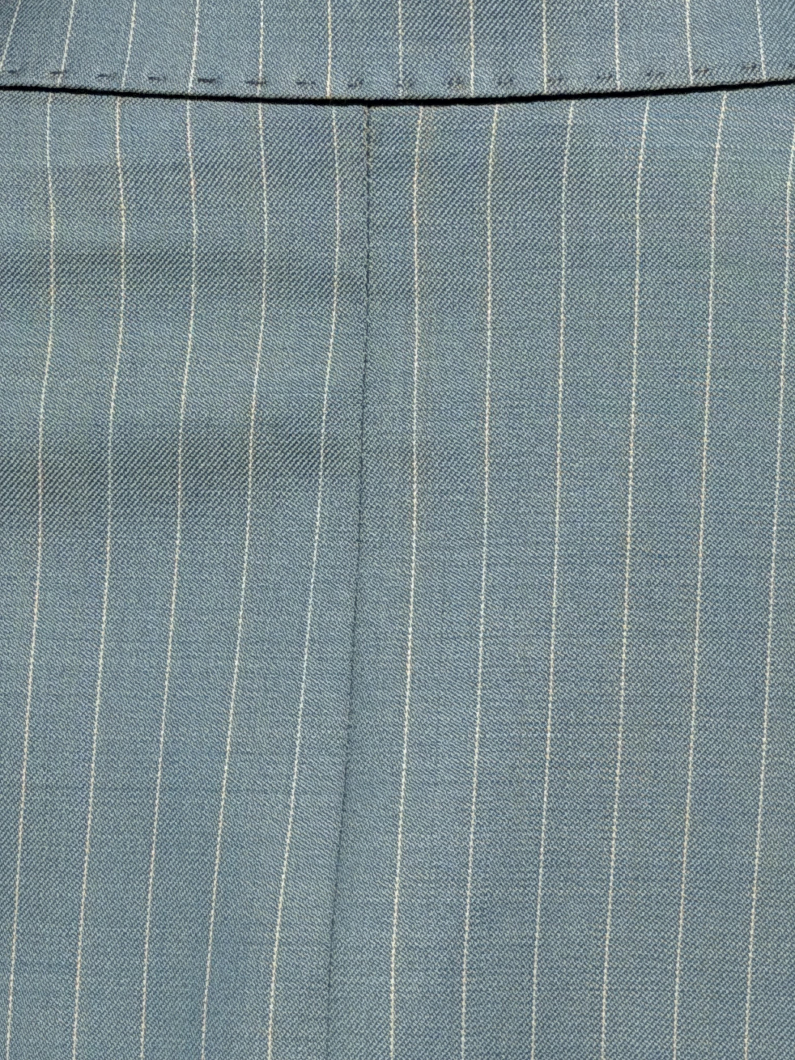 BlackCowboyBrand Cool Pacific (Blue) Double Breasted Super 220 Wool Suit with Double Vents