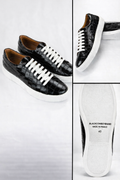 Oceanic Obsidian Genuine Leather Dress Sneaker